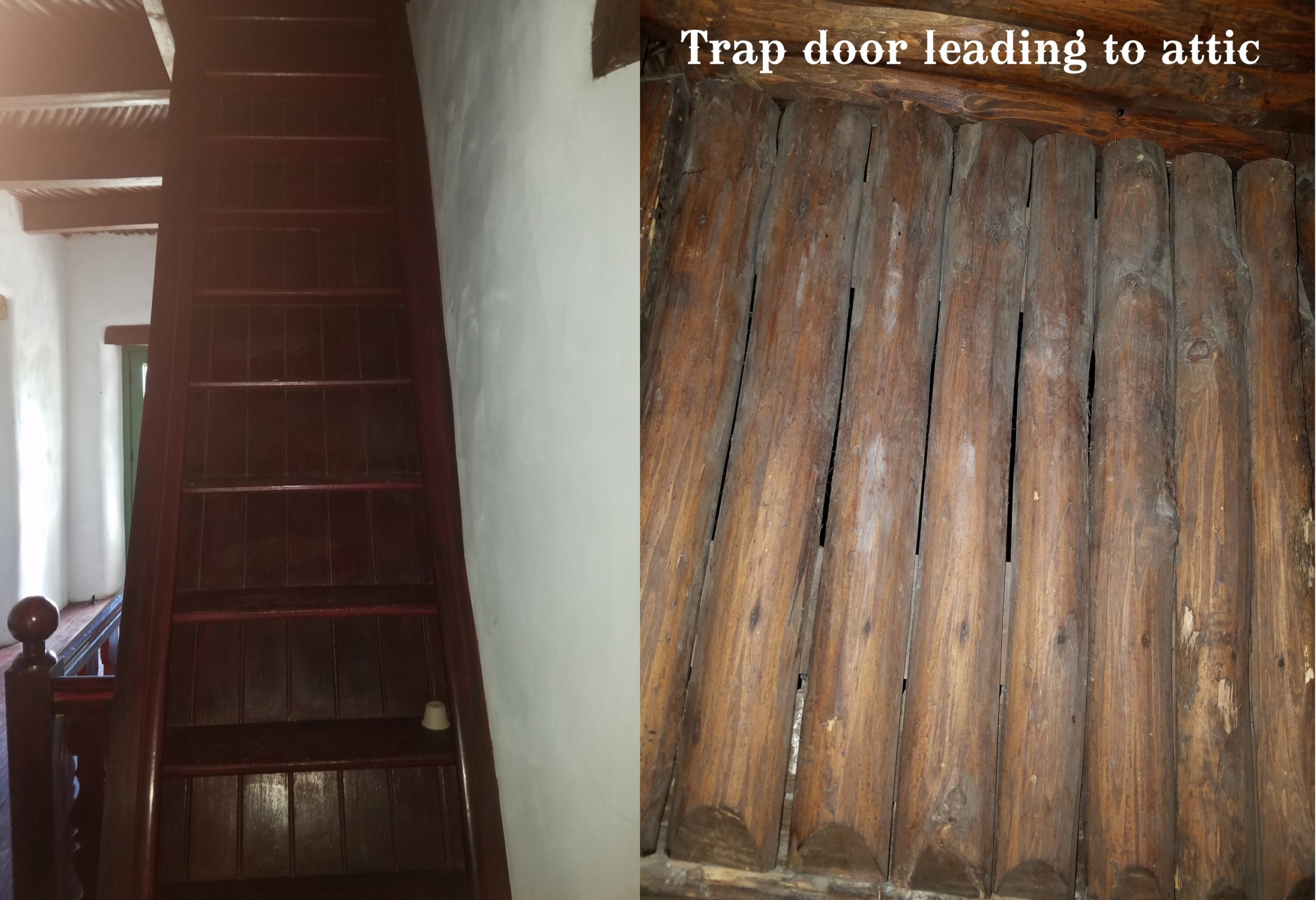 trap door of the attic